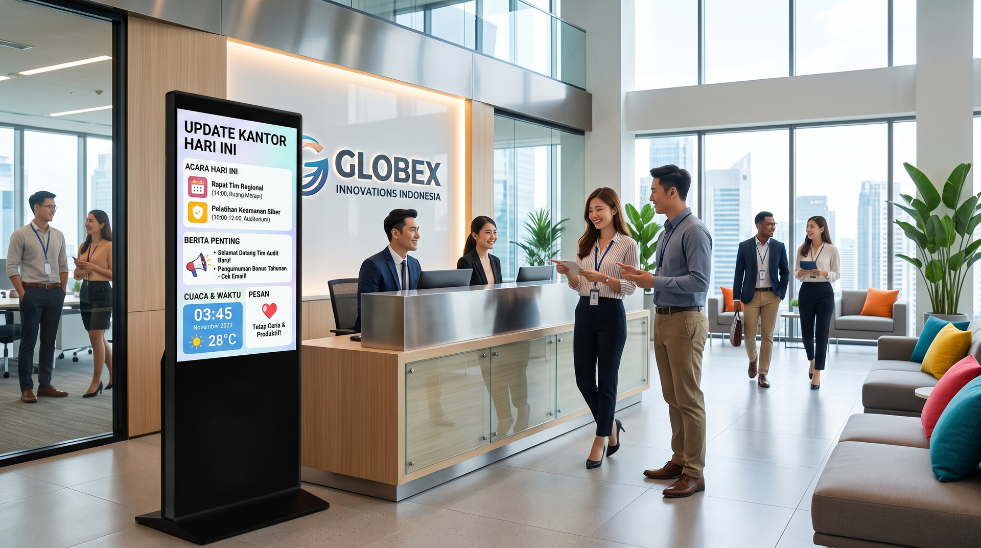 digital signage - floor stand