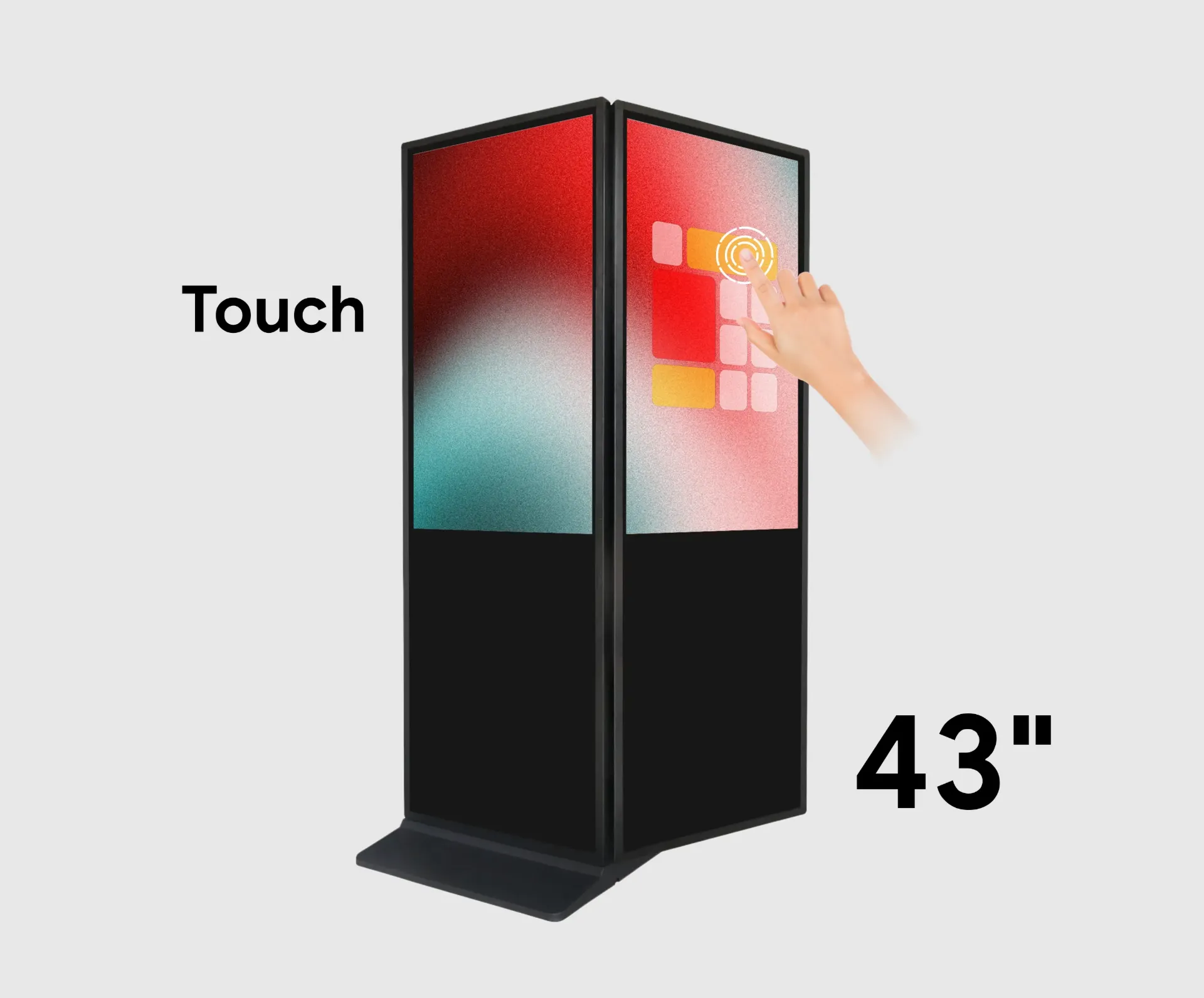 Konka DS FT Series SAD43FT - Floor Stand Digital Poster Double Sided Touch